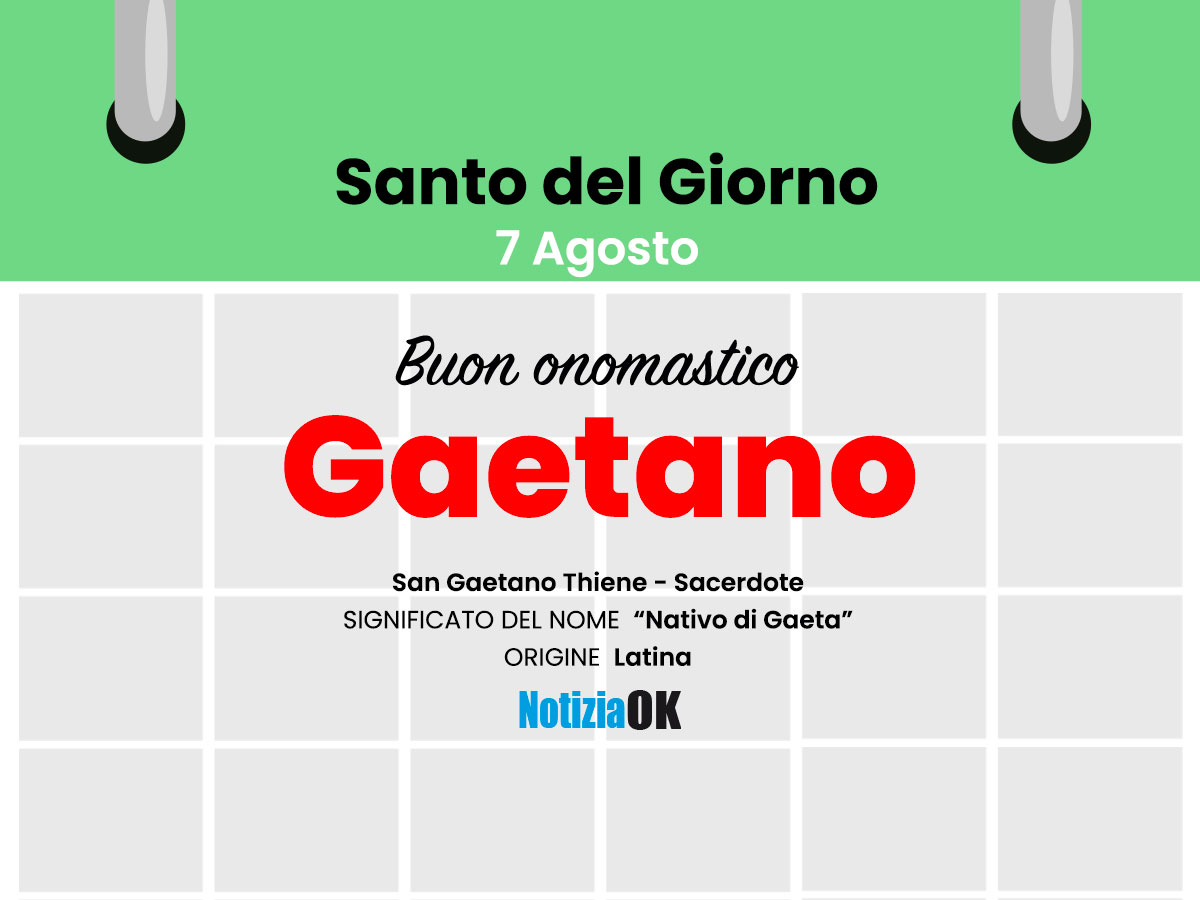 Onomastico: oggi è San Gaetano - 