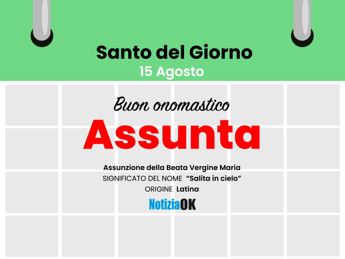 Oggi é l'Assunzione di Maria al cielo - 