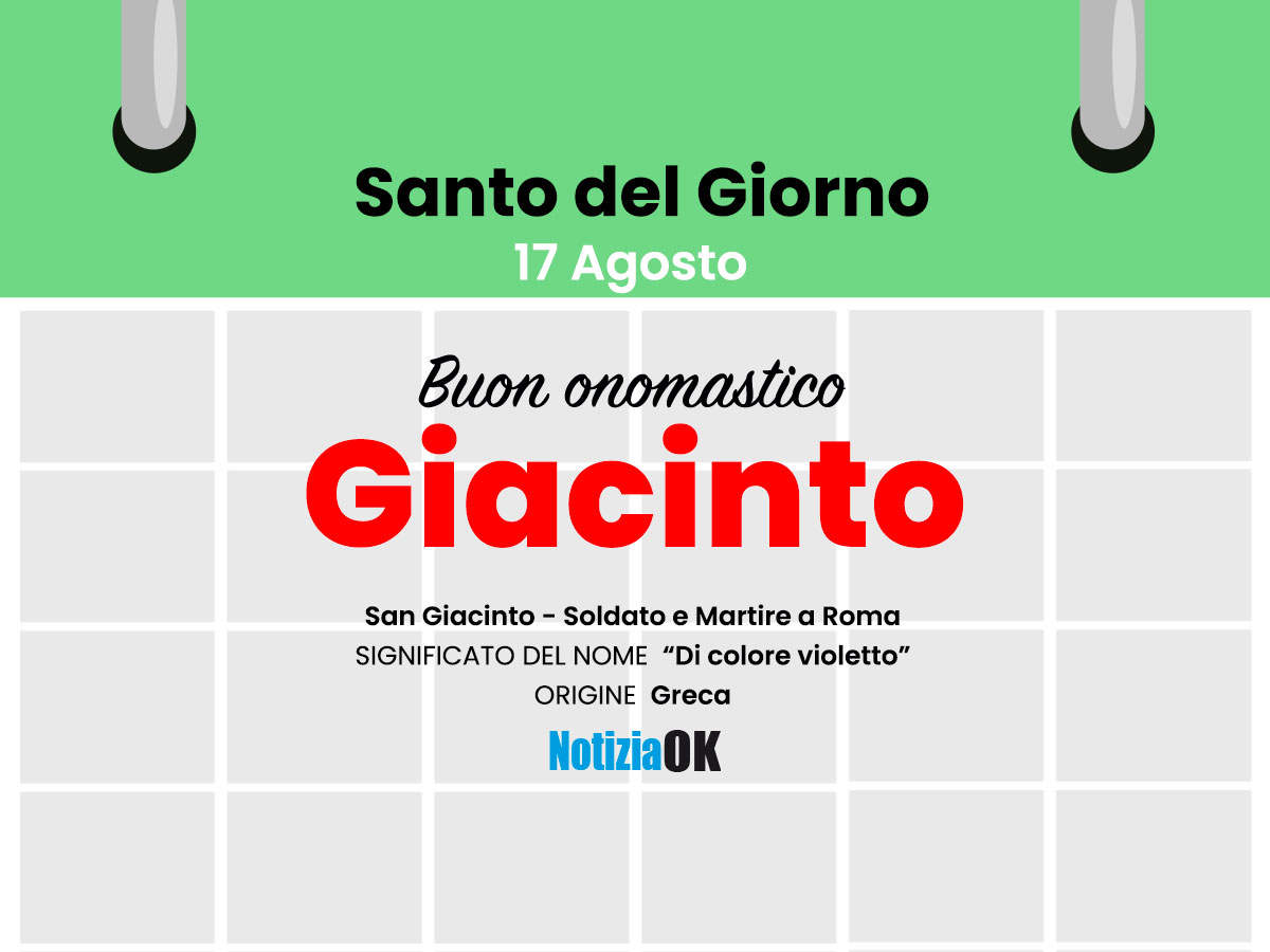Onomastico: oggi è San Giacinto - 