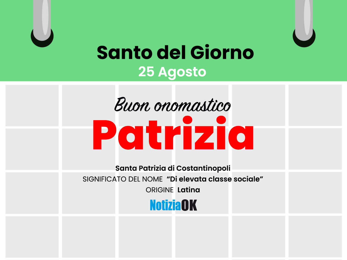Onomastico: oggi è Santa Patrizia -