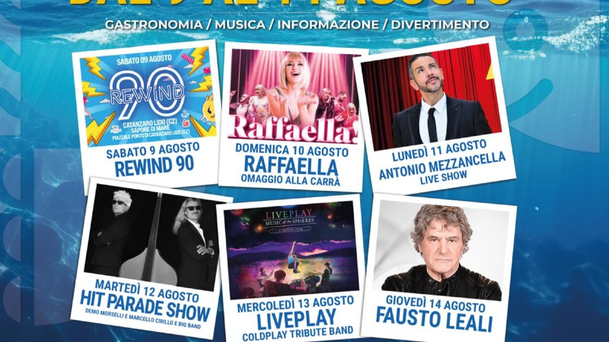 Sapore di Mare accende l’estate di Catanzaro: domani il primo appuntamento con il “Rewind 90” - 