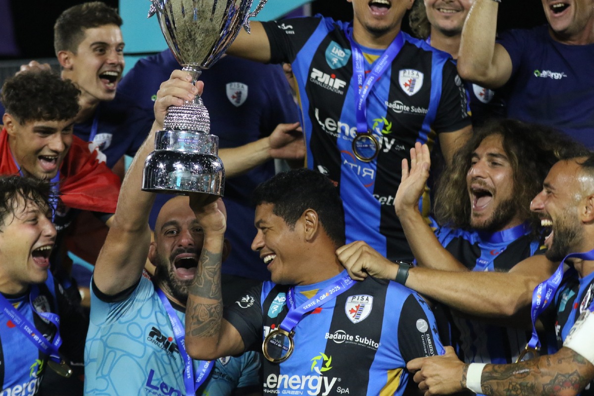 BEACH SOCCER – Serie A Q8: Lenergy Pisa campione d’Italia, battuto Catania 2-1 nella finale di Cirò Marina -