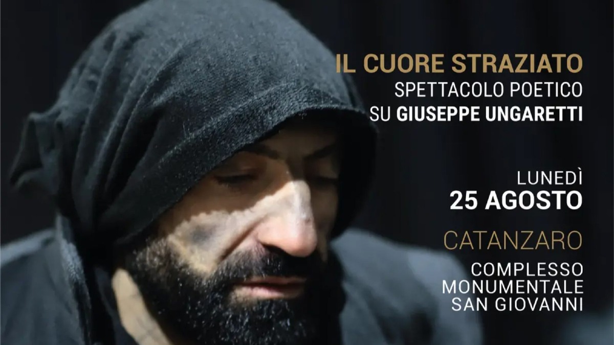 A Catanzaro questa sera "Il cuore straziato”, omaggio teatrale a Giuseppe Ungaretti -