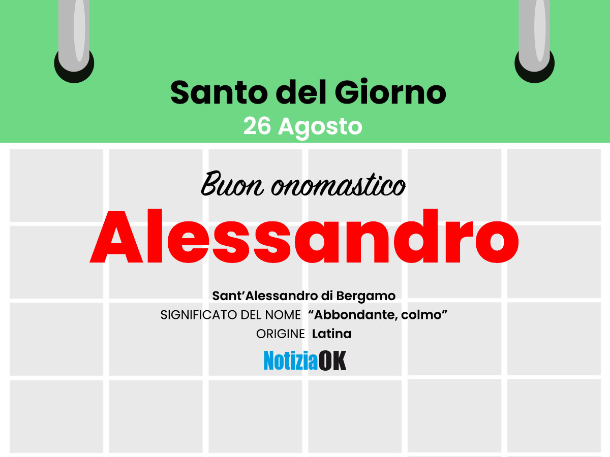 Onomastico: oggi è Sant'Alessandro - 
