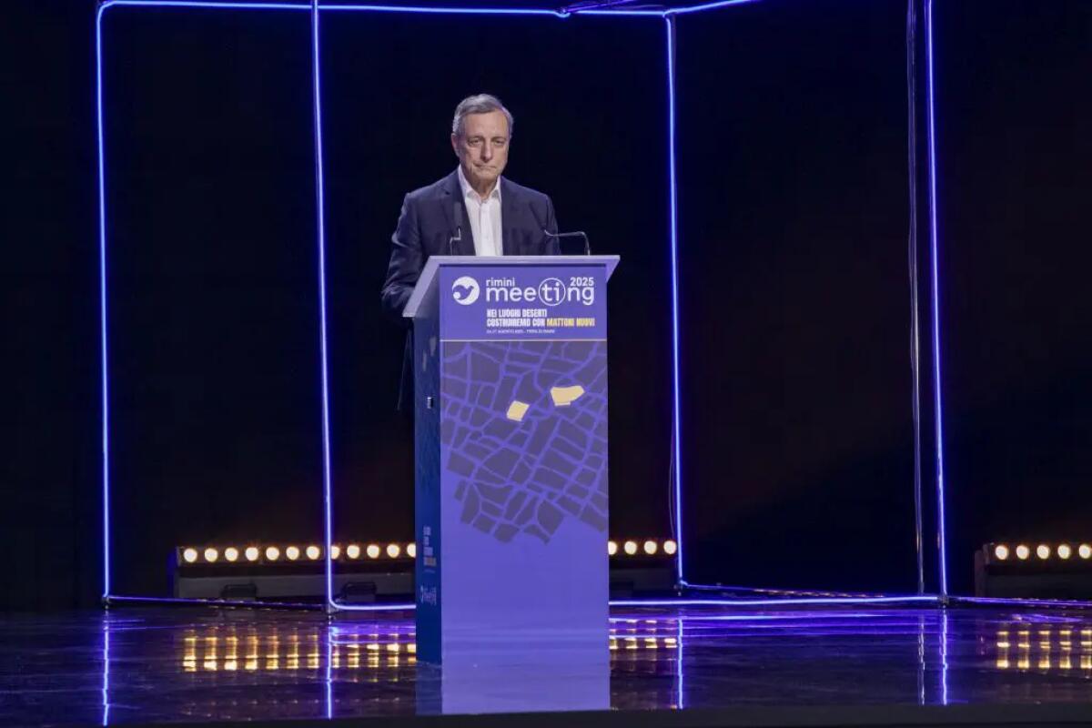 Draghi “Dall’Ucraina a Gaza, Ue marginale e spettatrice” -