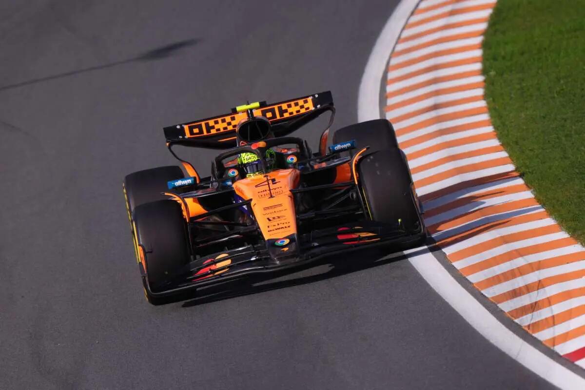 Norris domina le libere al Gp di Olanda, Hamilton sesto -