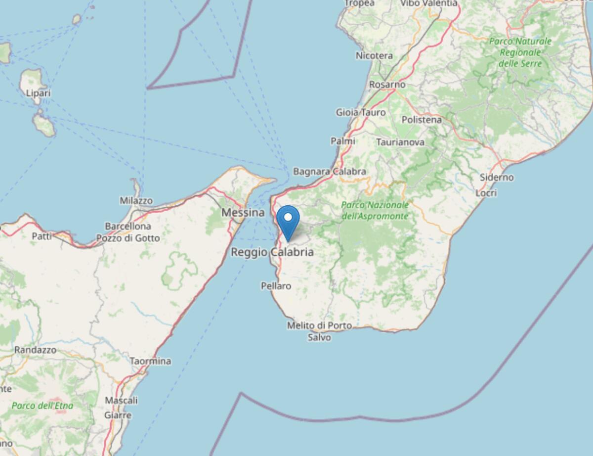 Terremoto di magnitudo 3.3 nei pressi di Reggio Calabria - 
