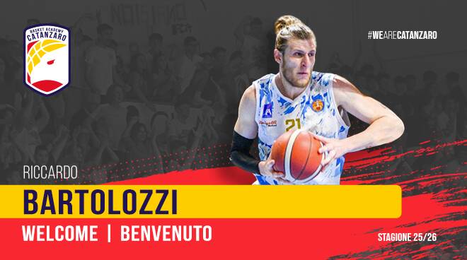 Basket Academy Catanzaro, colpo da veterani: Riccardo Bartolozzi rinforza il reparto lunghi -