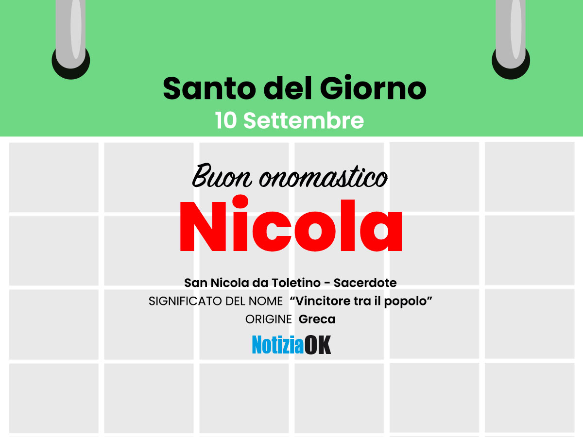Onomastico: oggi è San Nicola -