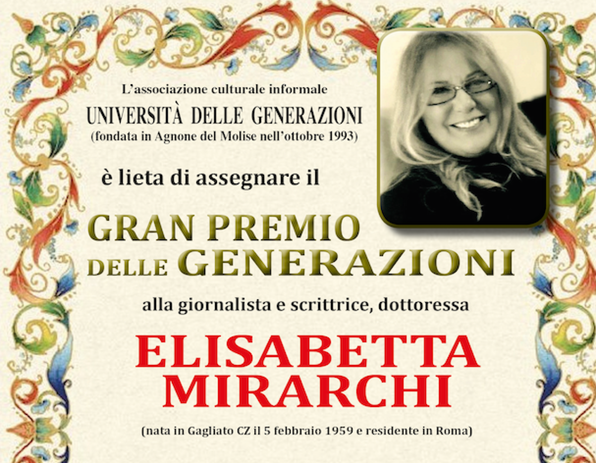 L'Università delle generazioni premia due eccellenze catanzaresi - 