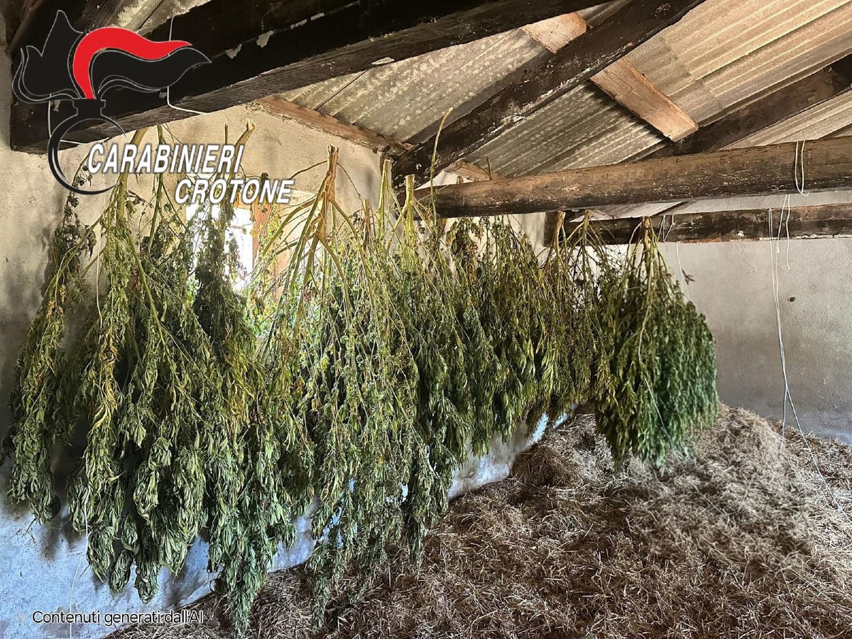 (VIDEO) Isola di Capo Rizzuto, arrestato 36enne: coltivava 650 piante di marijuana in un campo di mais - 