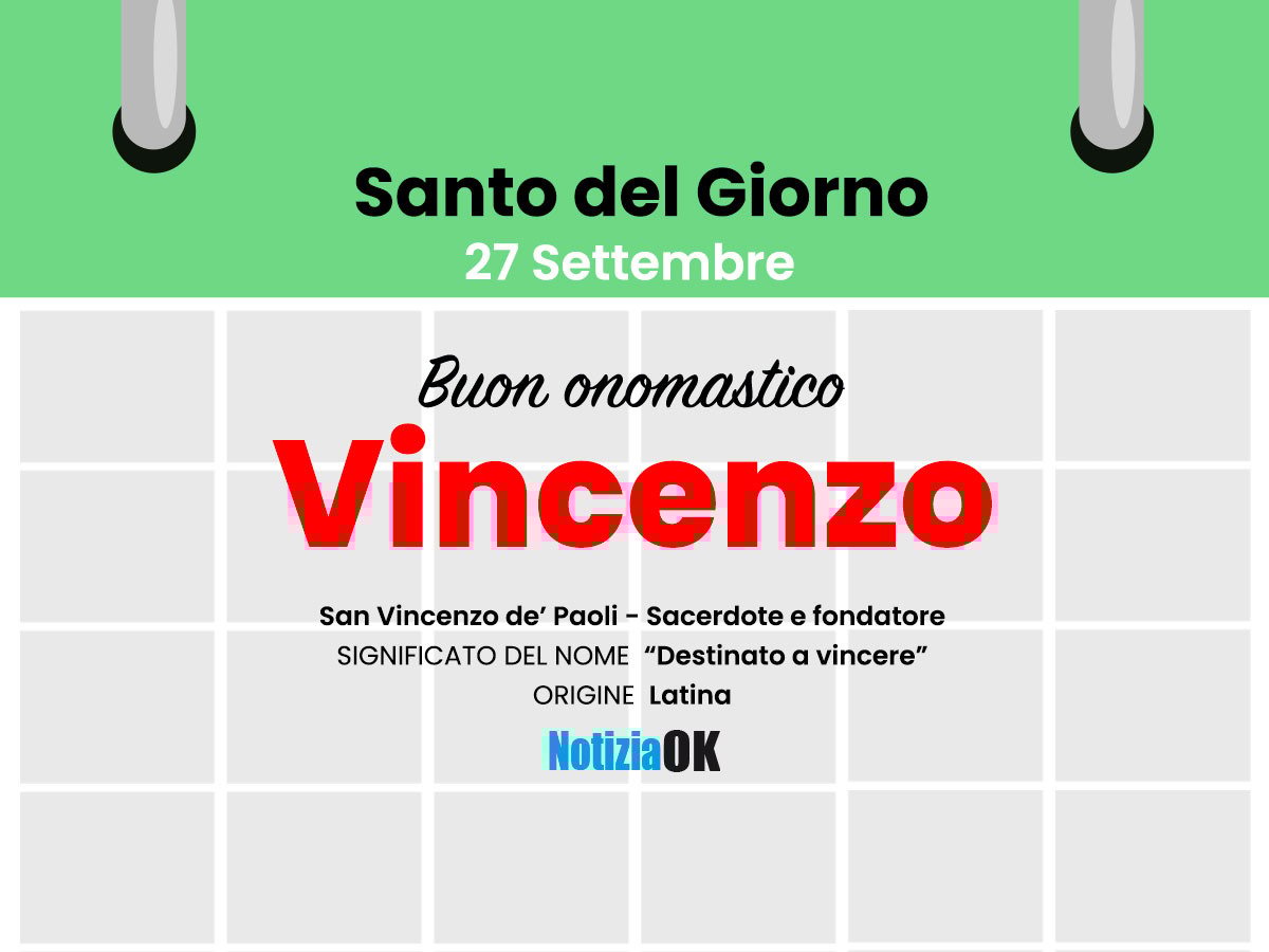 Onomastico: oggi è San Vincenzo de' Paoli - 