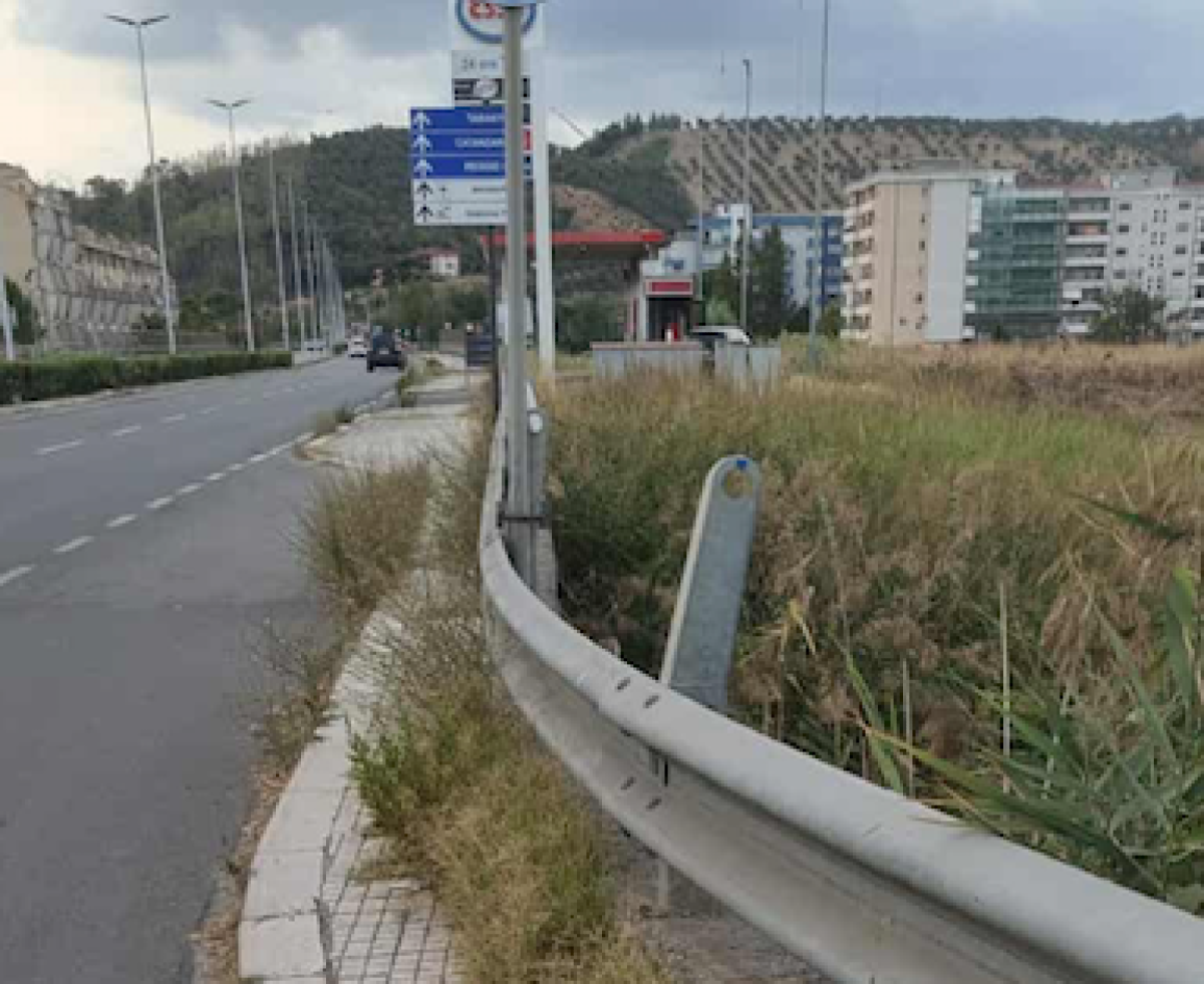 (FOTO) Nei Quartieri di Crotone - Viale Gandhi, erba e rifiuti: i cittadini chiedono l'intervento - 