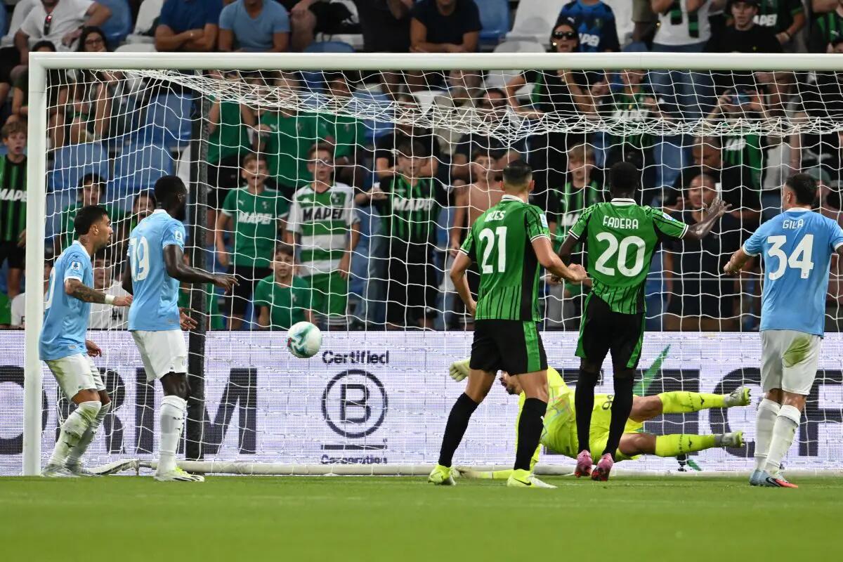 Sassuolo batte Lazio 1-0, decide Fadera -