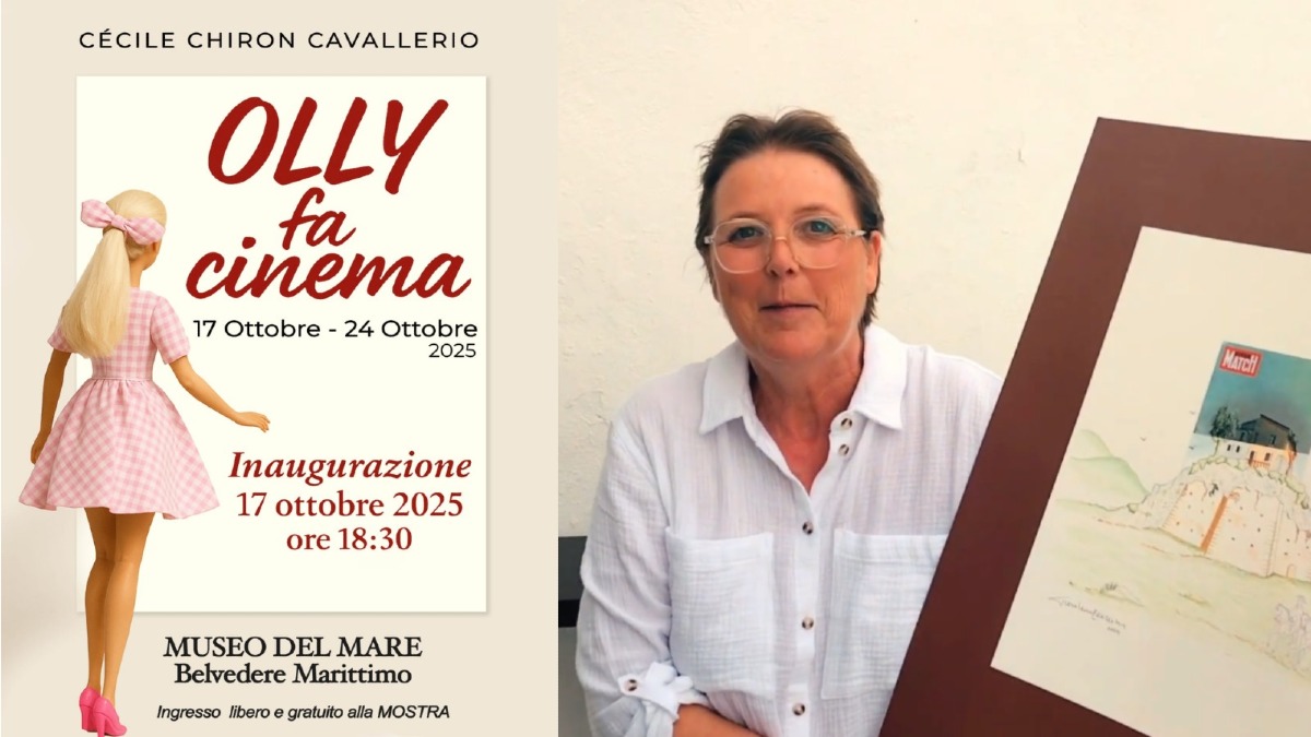 “Olly fa cinema”. L’universo poetico di Cécile Chiron Cavallerio al Museo del Mare di Belvedere M.mo -