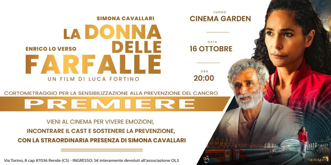La donna delle farfalle: a Catanzaro la premiere del cortometraggio sulla prevenzione del cancro - 
