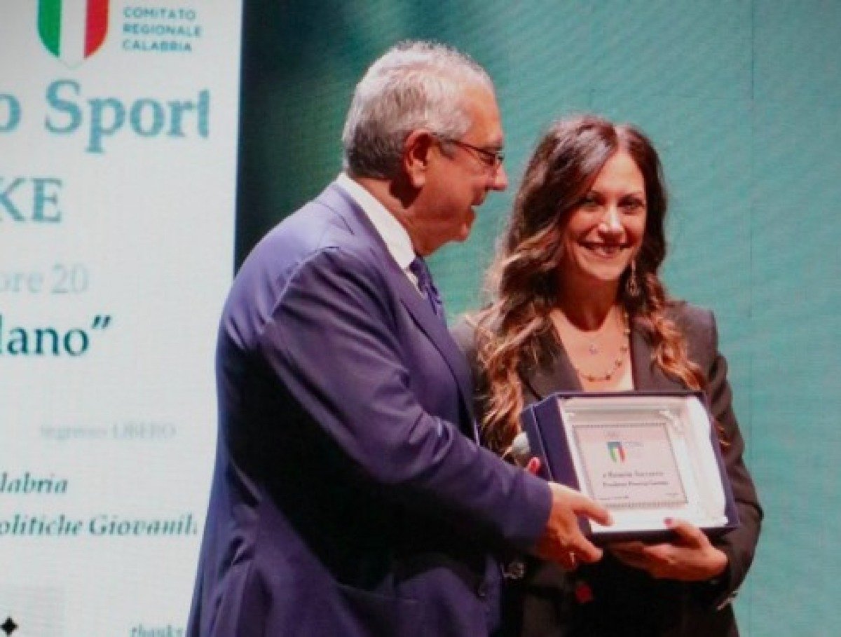 Rosaria Succurro premiata al “Gran Galà dello Sport – Premio Nike” del CONI Calabria -