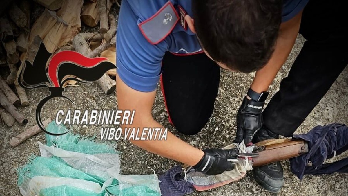 Zungri, arrestato 77enne per detenzione abusiva di armi e munizioni -