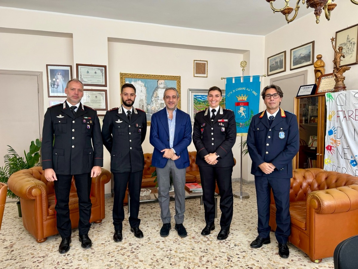 La Città di Cassano All’Ionio accoglie il nuovo comandante dei Carabinieri -