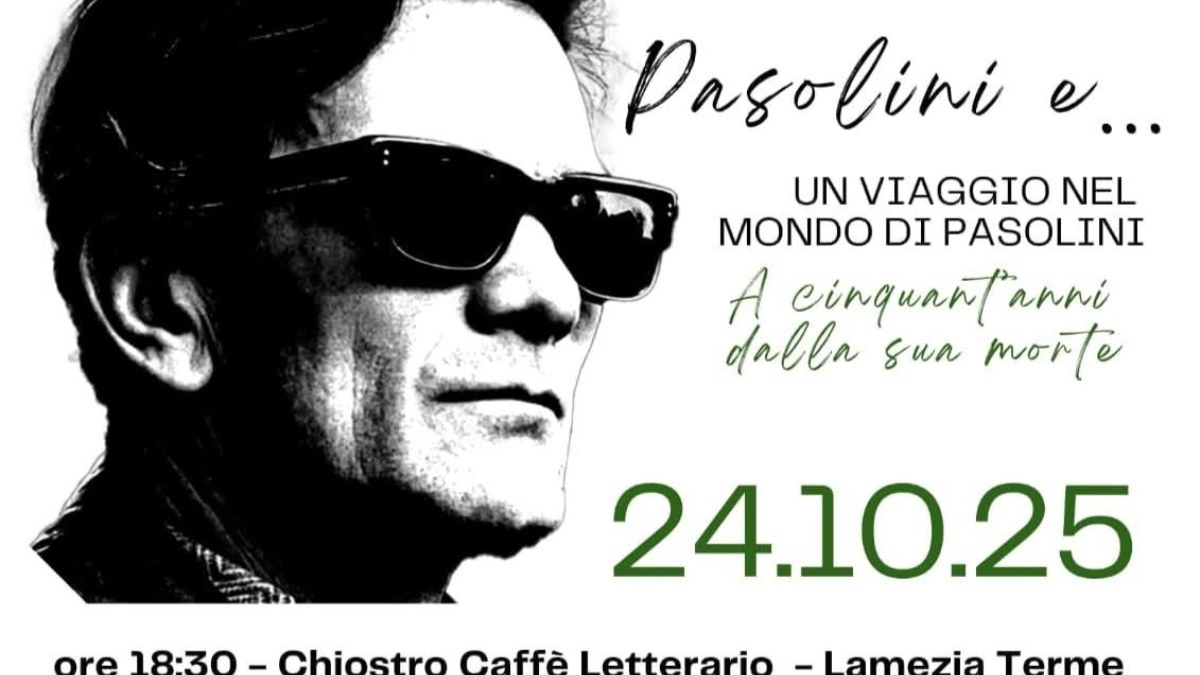 Lamezia - “Pasolini e…”: una rassegna per rileggere l’eredità del grande intellettuale a cinquant’anni dalla scomparsa -