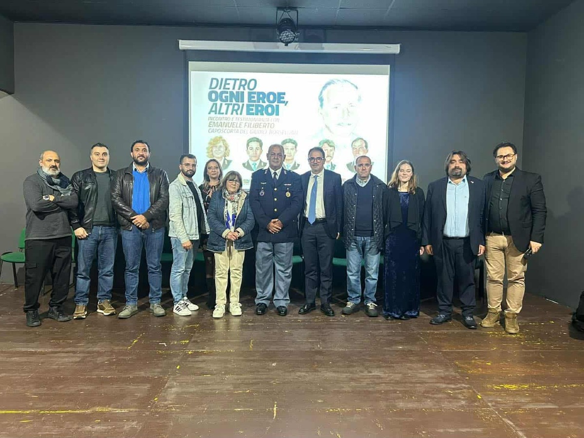 Tarsia ricorda Paolo Borsellino e gli agenti della sua scorta con Emanuele Filiberto -