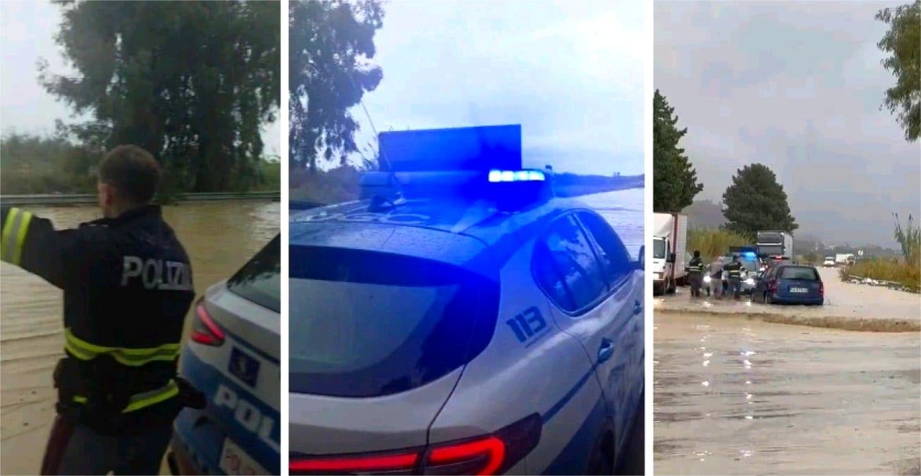 Maltempo, allagamenti sulla S.S. 106 tra Botricello e Isola di Capo Rizzuto  -