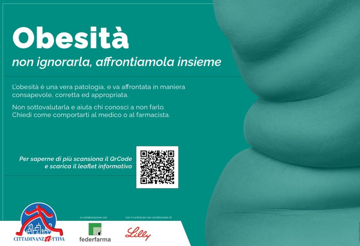 Obesità: per due cittadini su tre è una vera malattia -