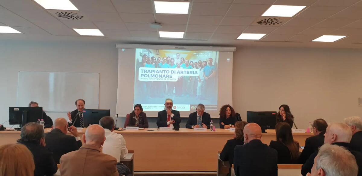 Al Sant’Andrea di Roma il primo trapianto al mondo di arteria polmonare con segmento criopreservato -