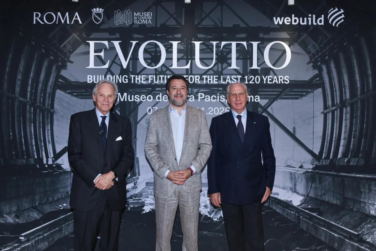 Webuild, Salvini visita la mostra “Evolutio” all’Ara Pacis di Roma -