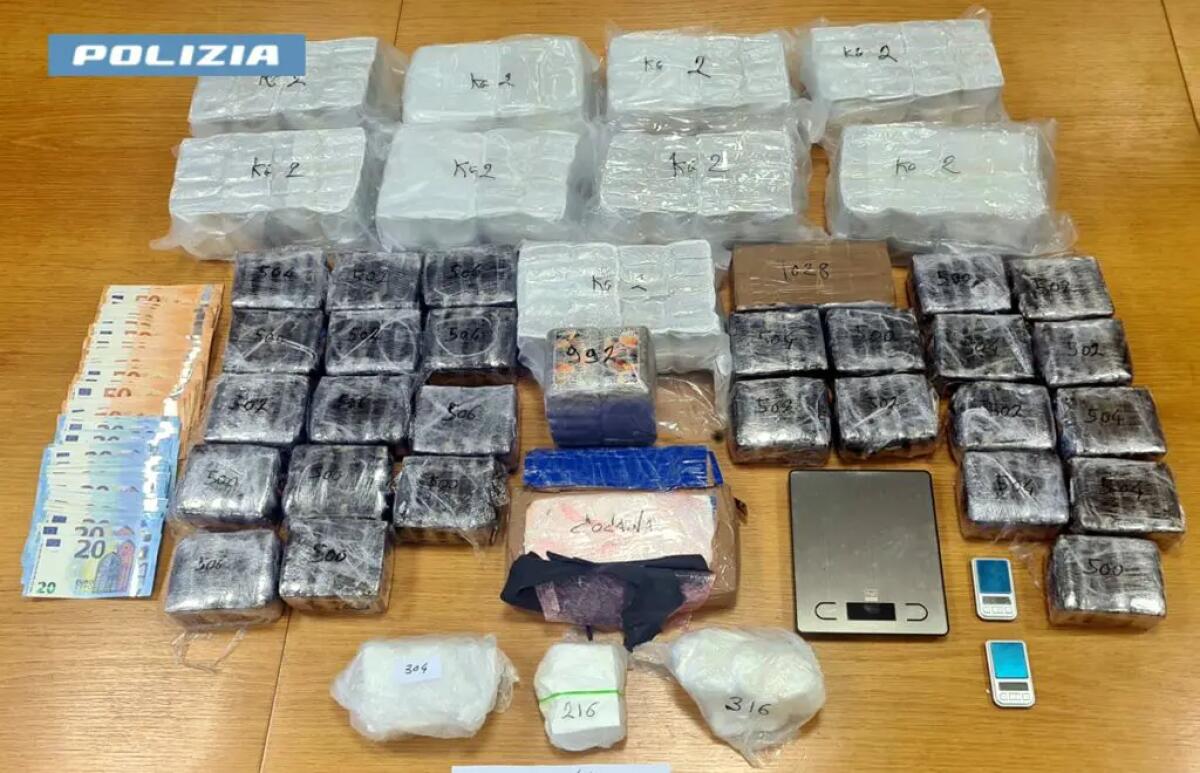 Sequestrate 2 tonnellate di stupefacenti nel torinese -