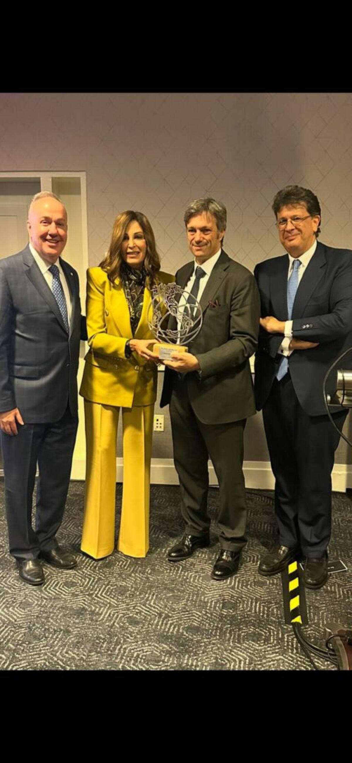 Italpress Award, a Washington premiato il presidente Ice Matteo Zoppas -