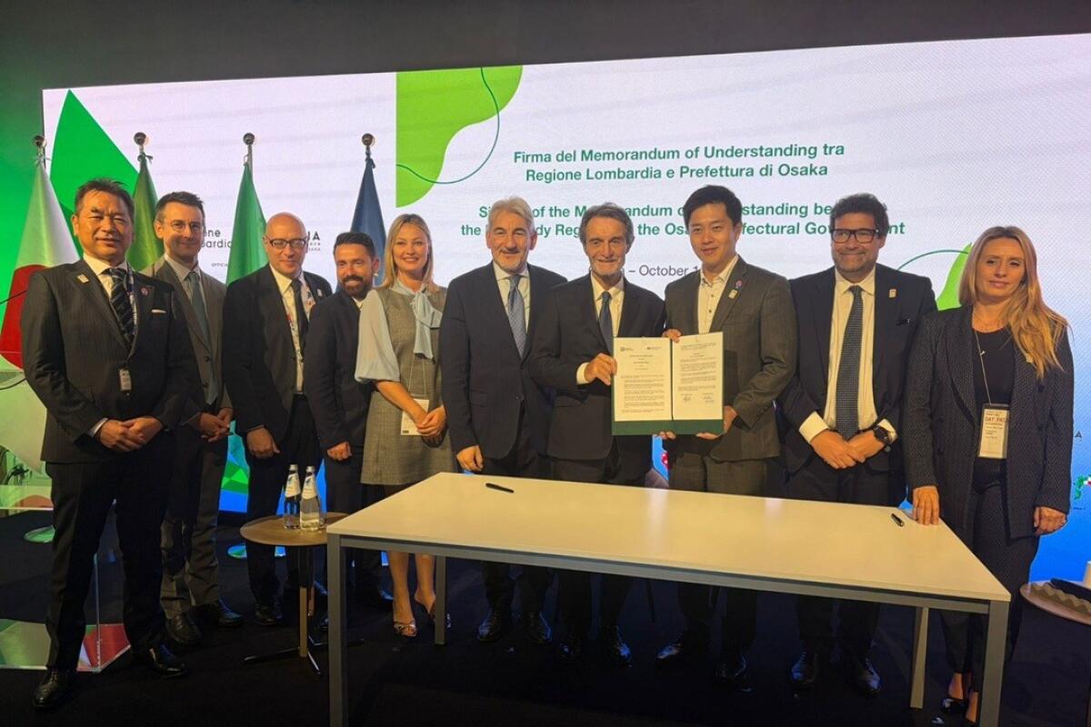 Lombardia a Expo Osaka, firmato memorandum per gli scambi commerciali -