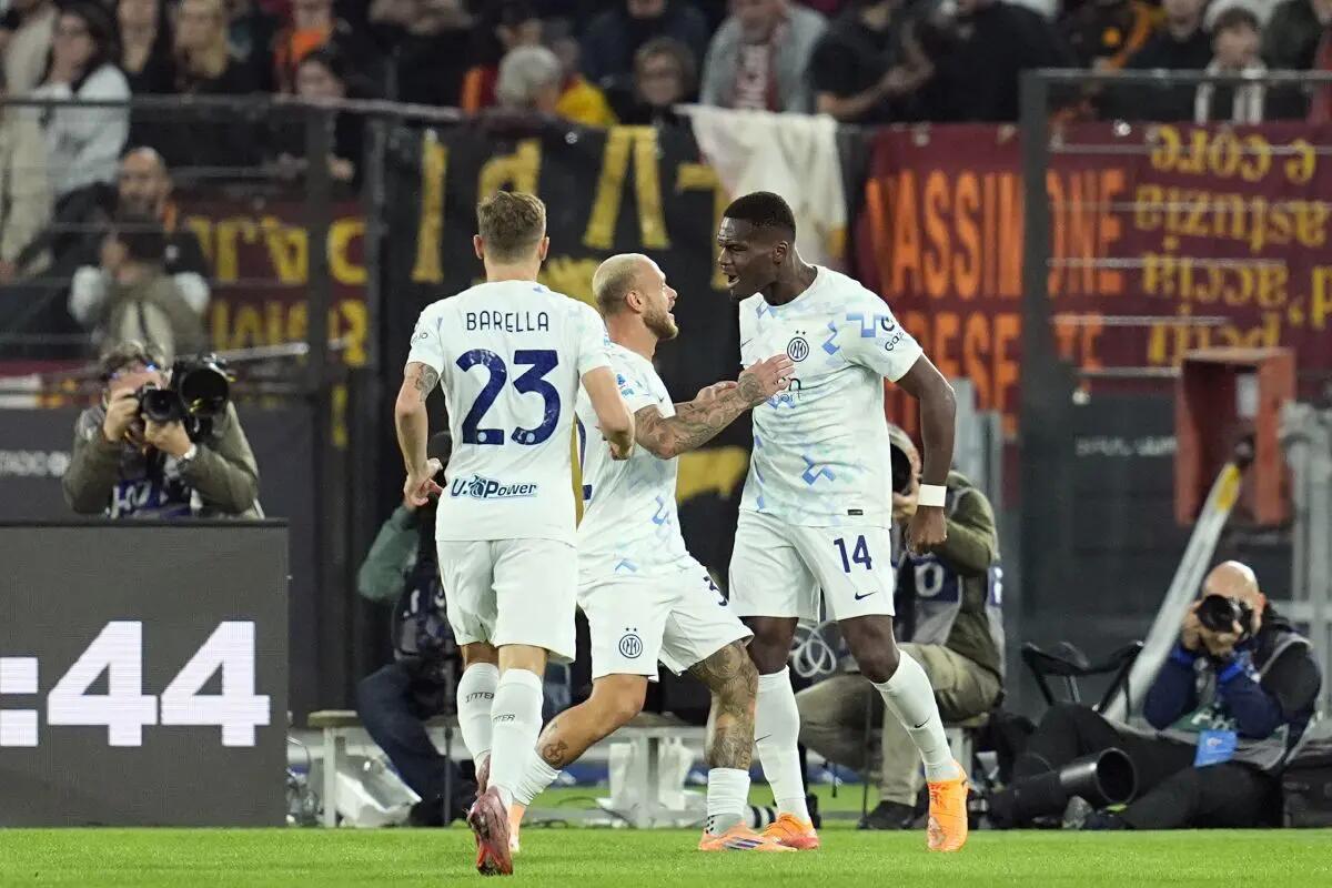Basta Bonny, l’Inter batte la Roma all’Olimpico 1-0 -