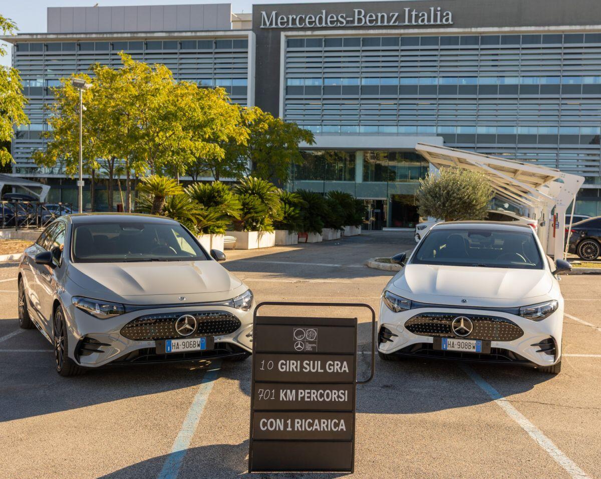 Mercedes-Benz CLA 205+, oltre 700 km con un pieno energia sul GRA a Roma - 