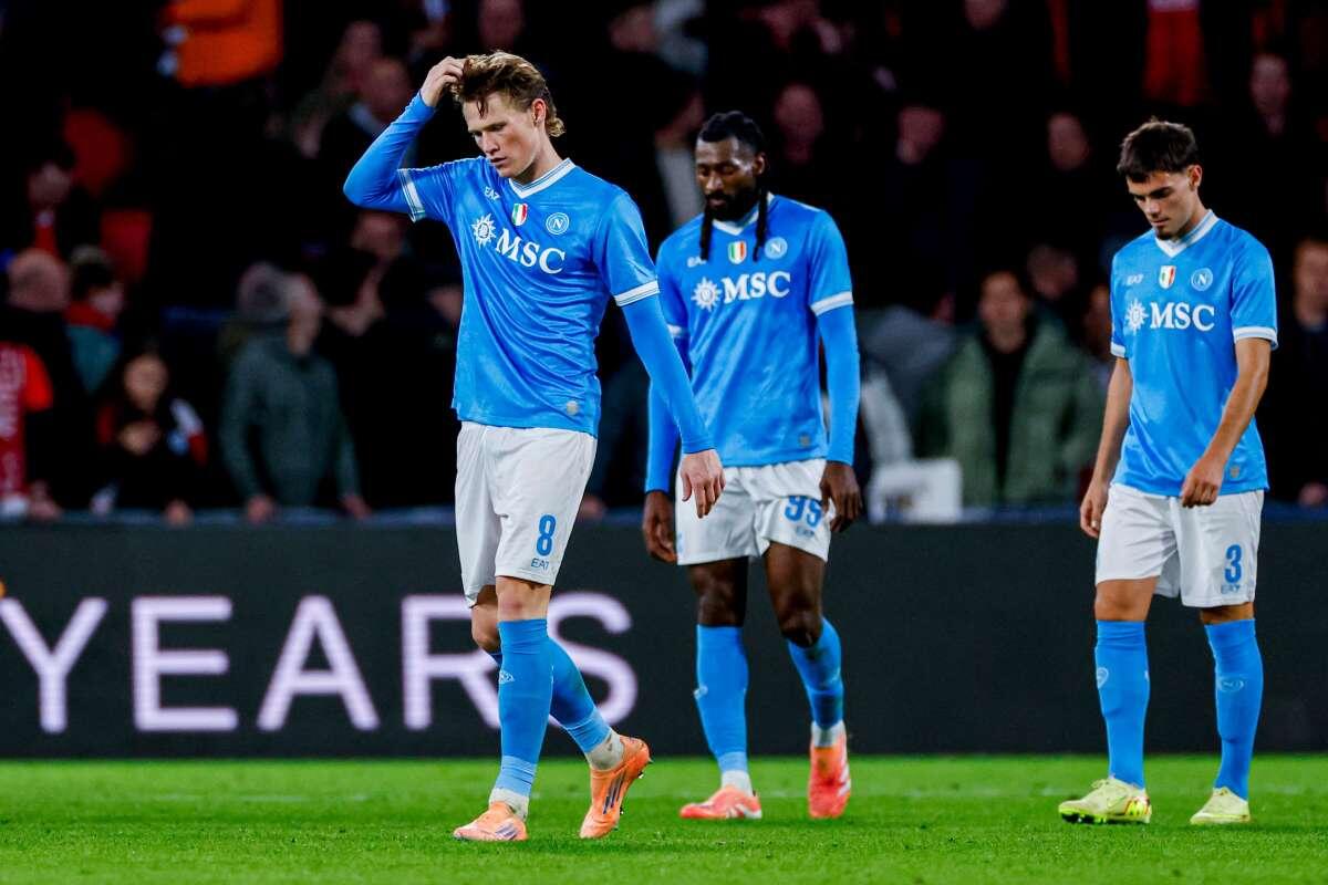 Allarme rosso in casa Napoli, clamoroso ko sul campo del Psv -