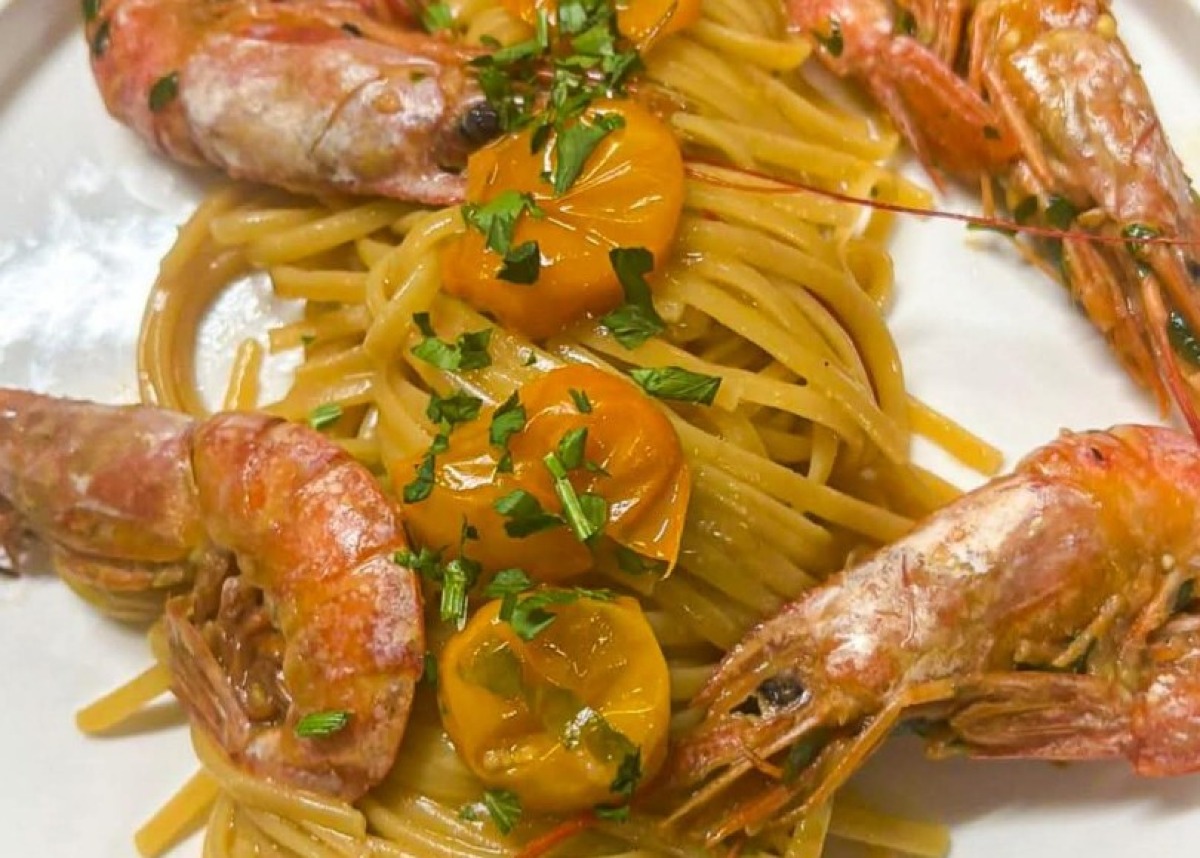 Le vie del gusto - Gamberi con pomodoro appassito - 