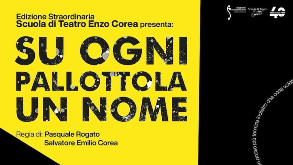 “Su ogni Pallottola un Nome”: al Teatro Comunale di Catanzaro un viaggio tra memoria e verità - 