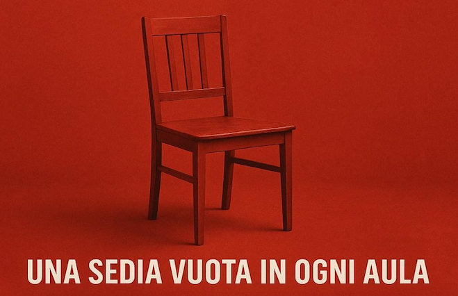 Una sedia vuota in ogni classe dedicata alle vittime di femminicidio - 
