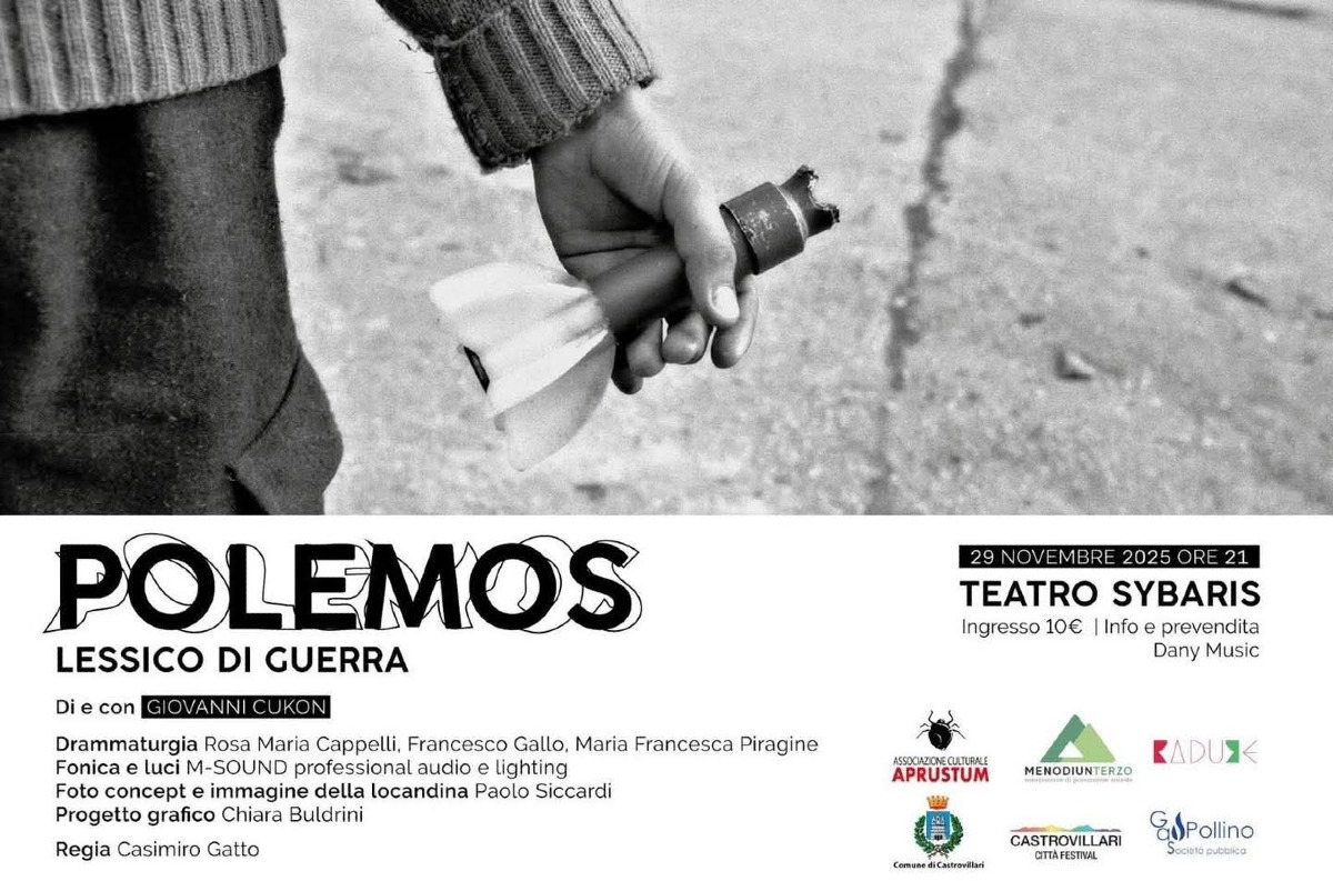Castrovillari, al Teatro Sybaris debutta “Pólemos – Lessico di guerra” - 