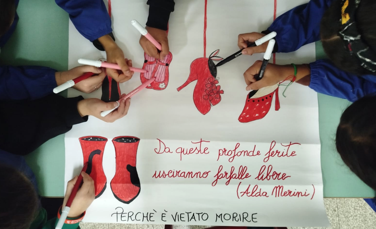 Lameiza Terme - Il “No” degli studenti alla violenza - 