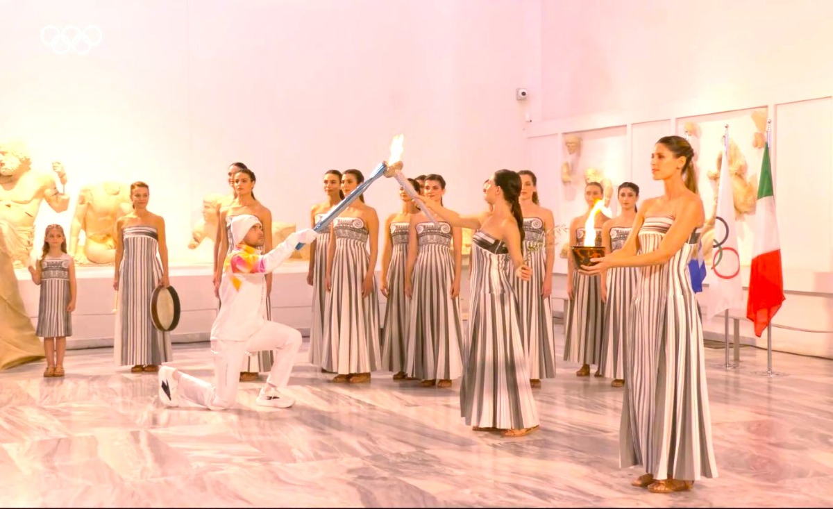 Crotone presente alla cerimonia di accensione della fiaccola olimpica a Olimpia - 