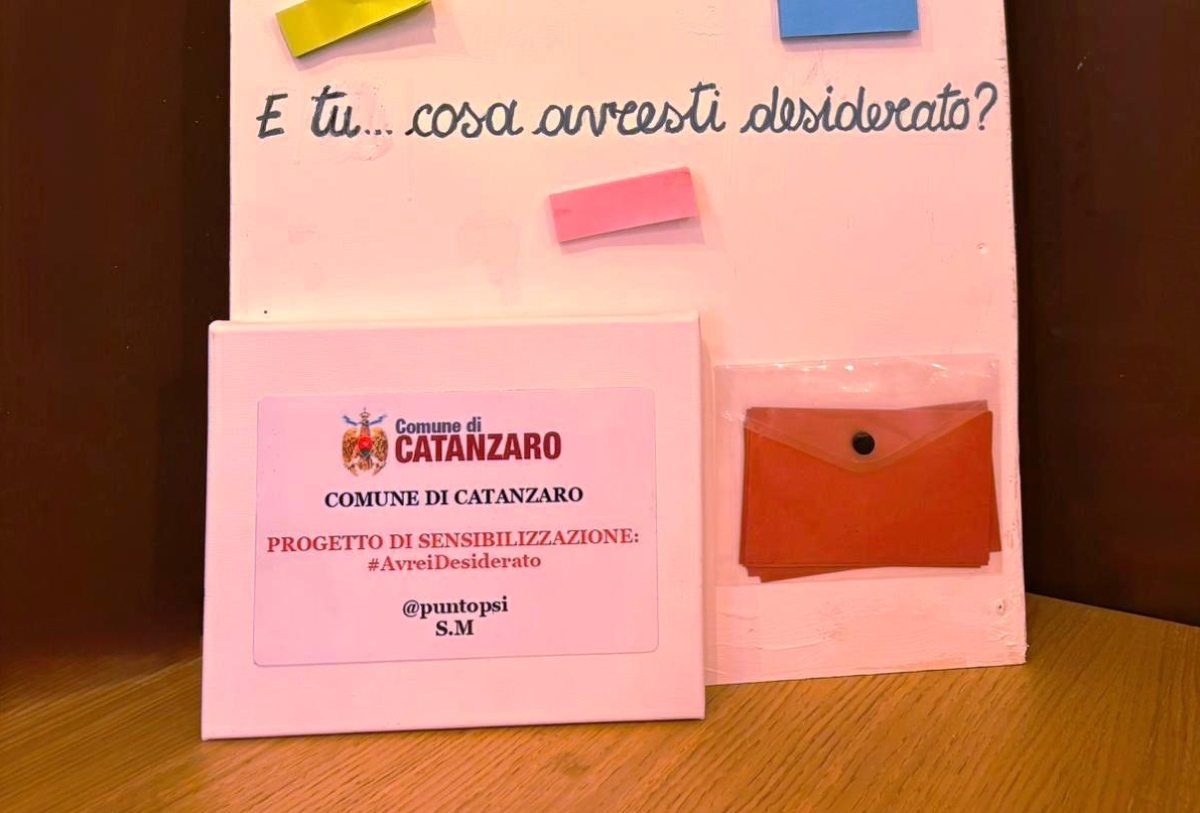 Il Comune patrocina il progetto “#AvreiDesiderato…” - 
