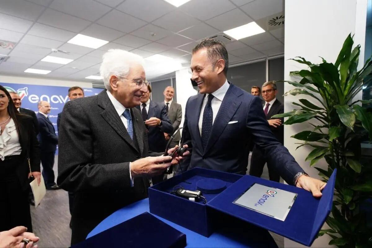 ENAV, Mattarella in visita al Centro di Controllo di Roma - 