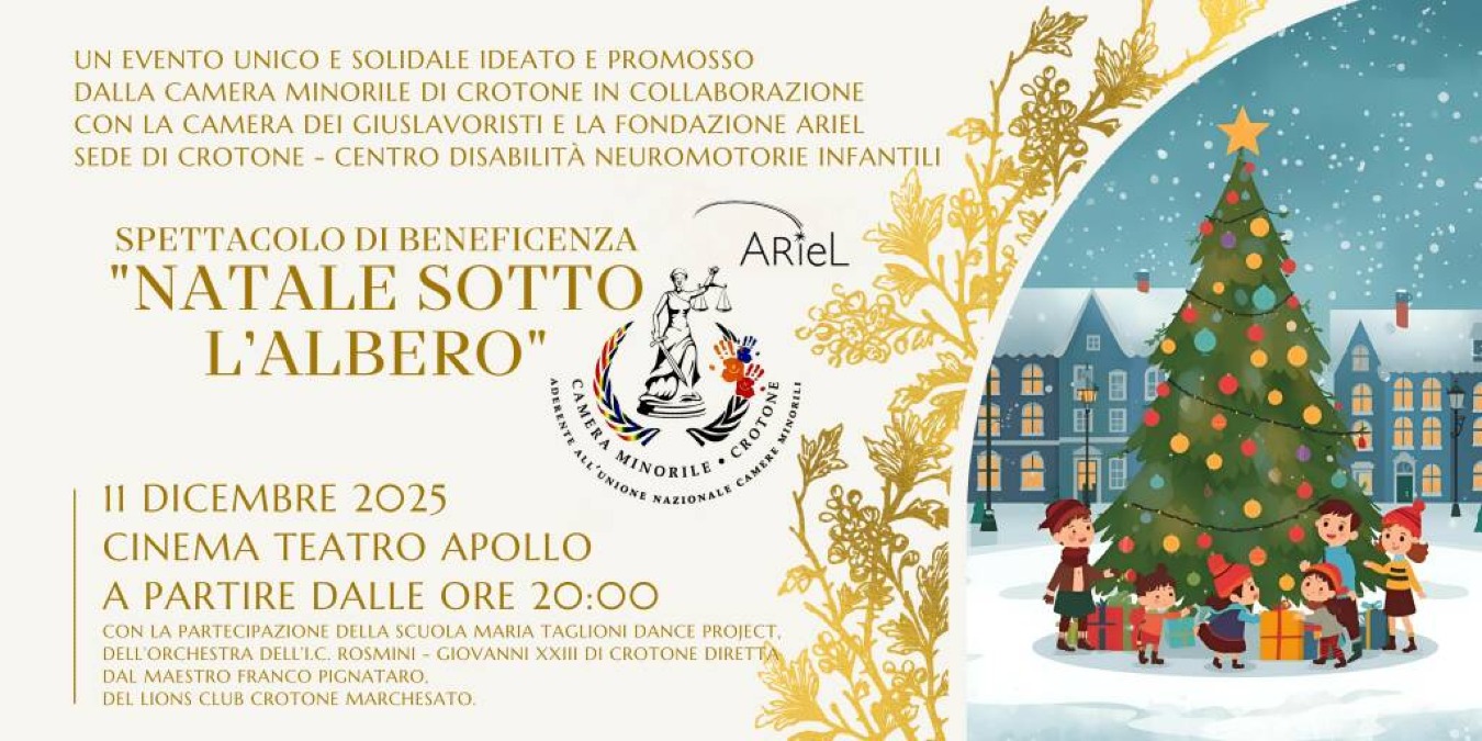 “Natale sotto l’Albero”: a Crotone un grande evento benefico - 