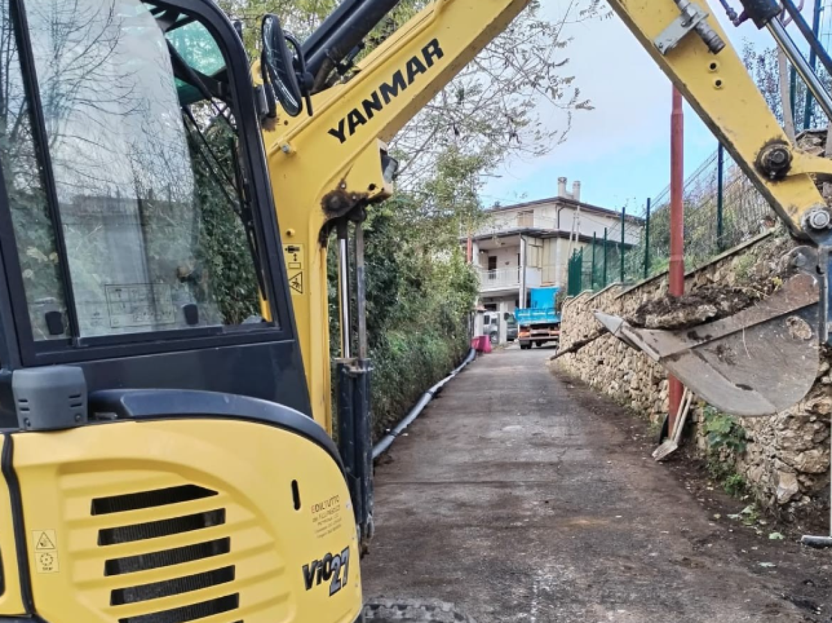 Petronà, ripresi i lavori sotto Palazzo Colosimo - 