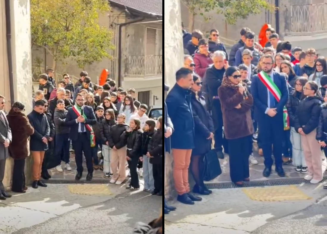 Petilia Policastro - Inaugurata la Pietra d’Inciampo dedicata a Lea Garofalo - 
