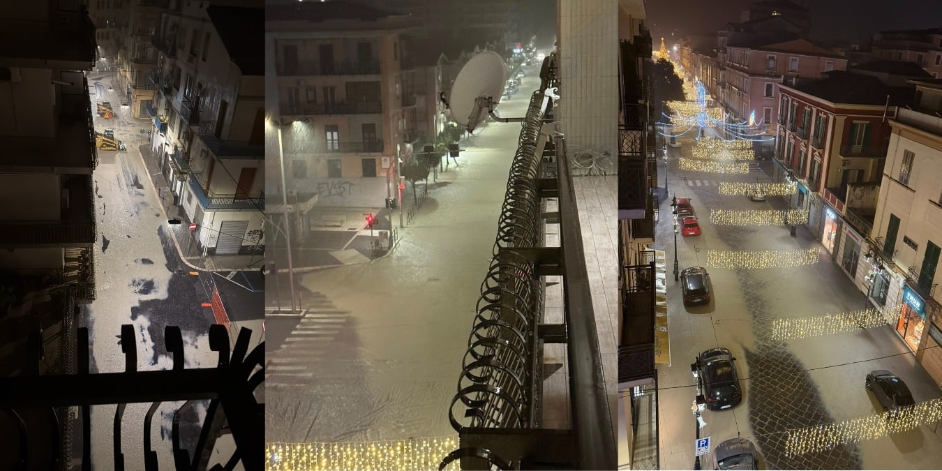 Pioggia battente su Crotone: disagi soprattutto tra centro e lungomare - 