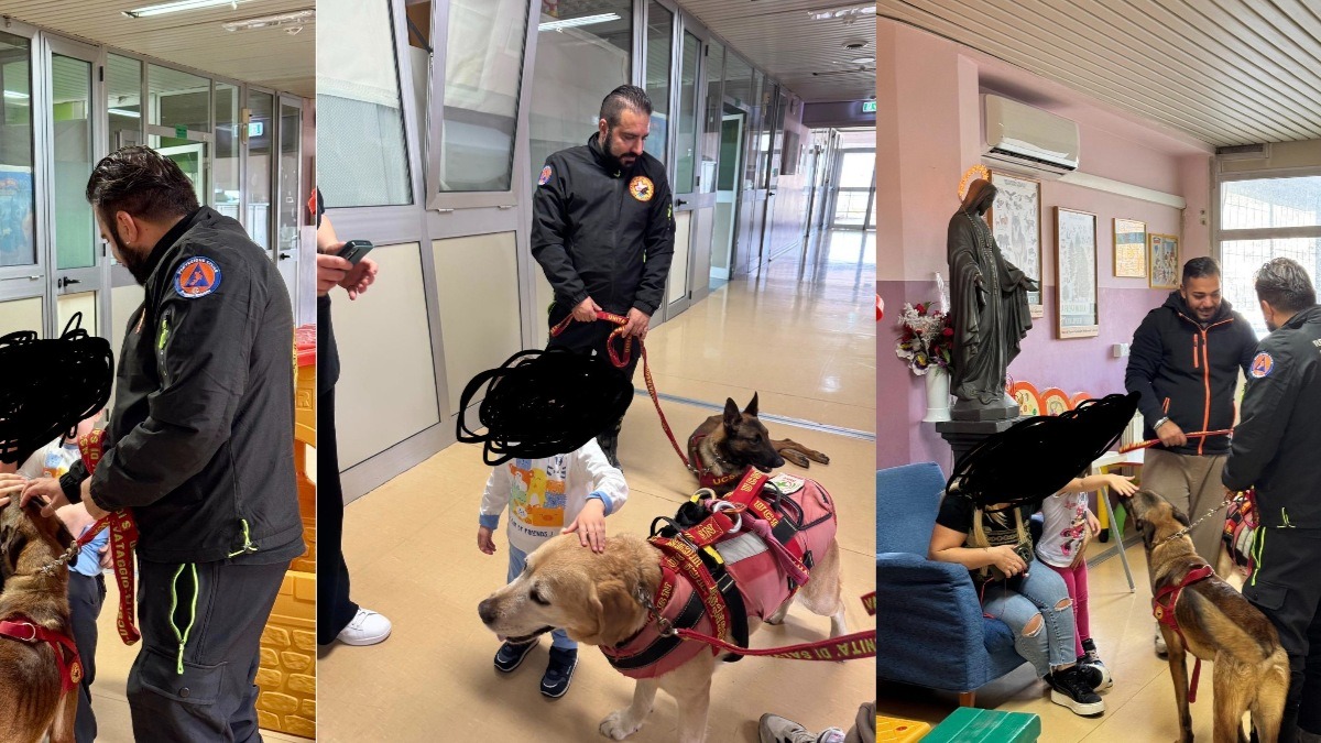 Visita a quattro zampe porta gioia ai piccoli pazienti del reparto di Pediatria di Lamezia Terme - 