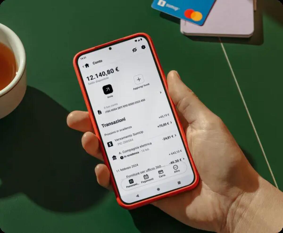 SumUp raggiunge 1 miliardo di euro di depositi sul proprio Conto Aziendale - 