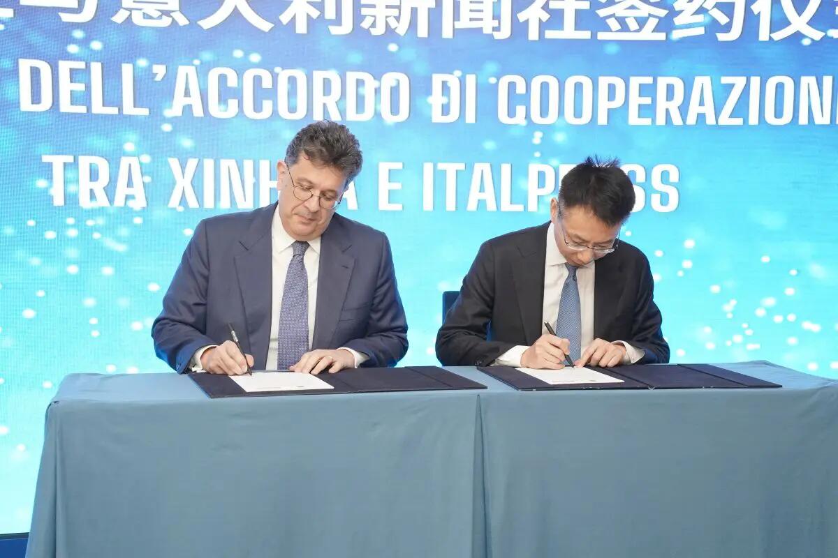 A Roma forum Cina-Italia dei media, siglato accordo cooperazione Xinhua-Italpress - 